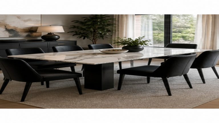 Marble Dining Table with Black Chairs Style Guide