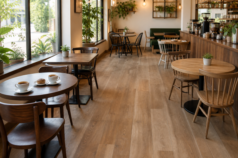 Coffee Shop Table Sizes for Seats and Clear Aisles