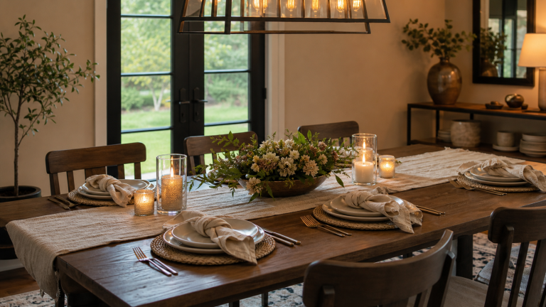 Dining Room Table Decor That Leaves Room to Eat