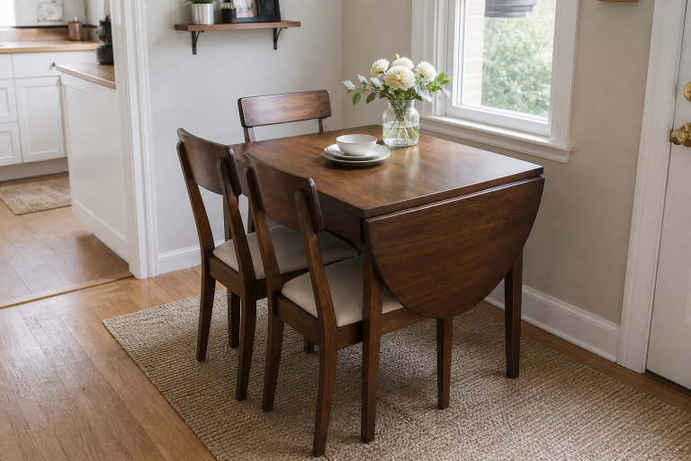 Dining Table Drop Leaf Choices for Small Rooms