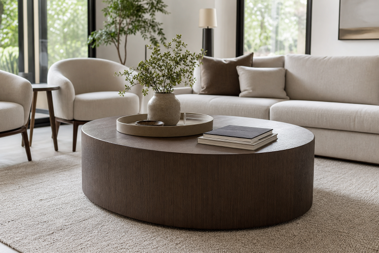 Drum Coffee Table Shapes for Real Living Rooms