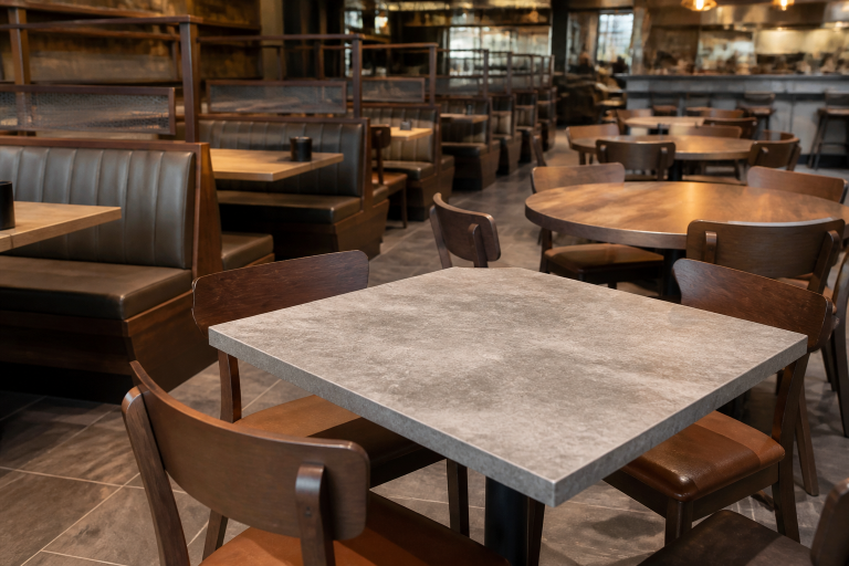 Restaurant Table Tops for High-Traffic Dining