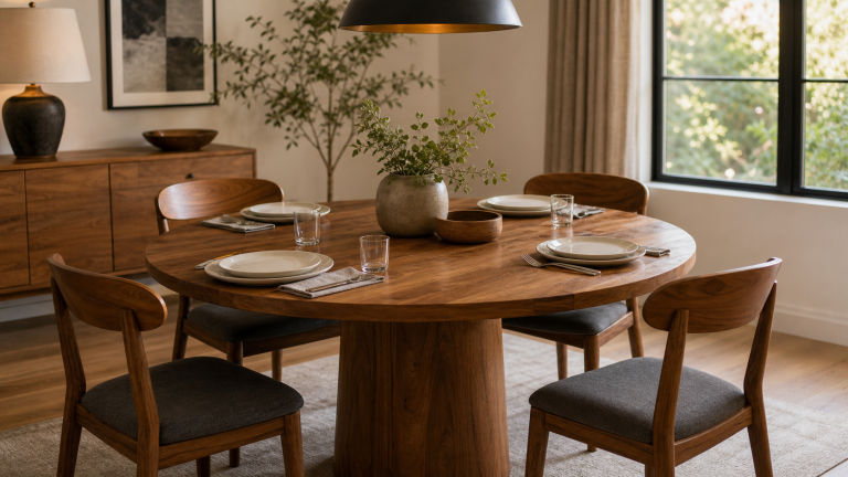 Round Wood Dining Table for Real Room Decisions