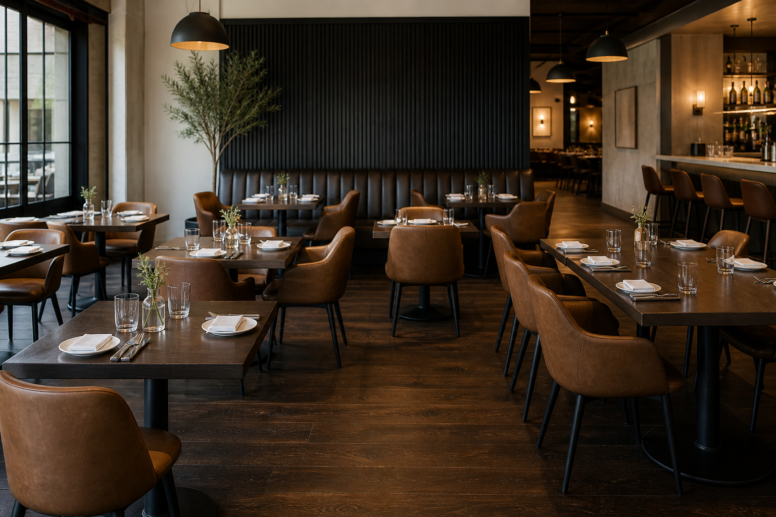 square restaurant tables for flexible seating