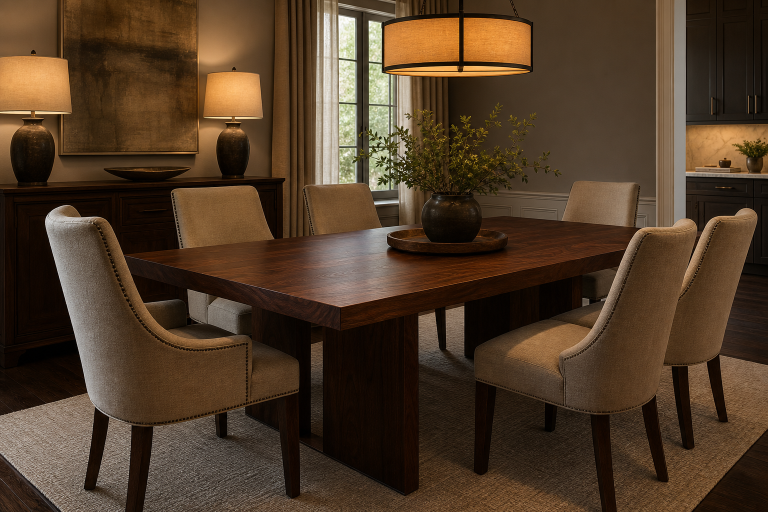 Walnut Dining Table Choices for Rich Dining Rooms