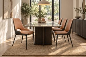 Armless or Armed Dining Chairs for a Narrow Room?