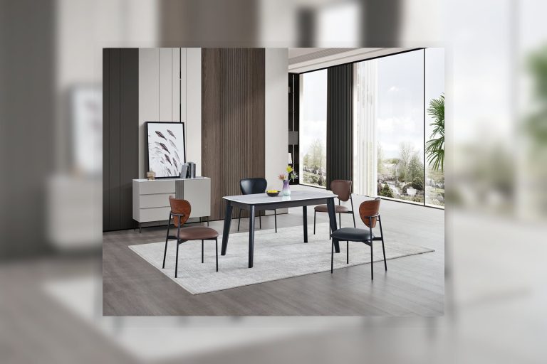 Four Chairs Plus a Bench at One Dining Table