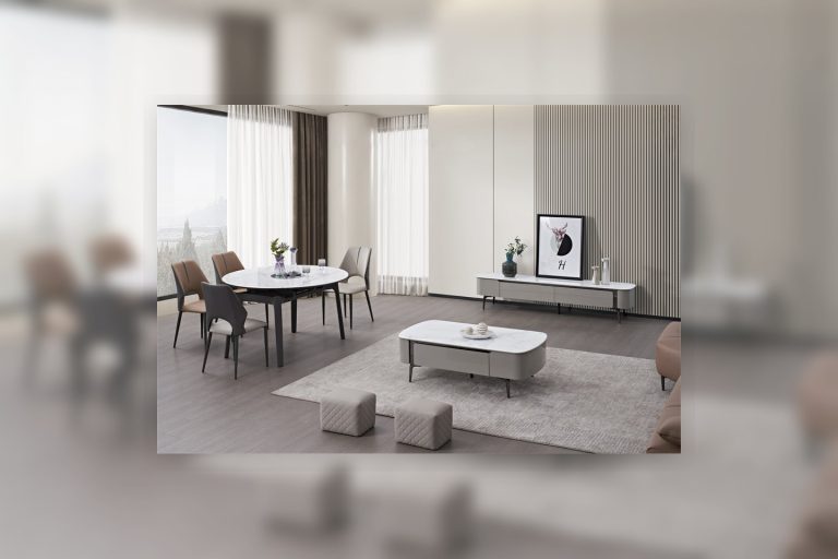 Rounded-Corner Dining Tables for Tight Routes