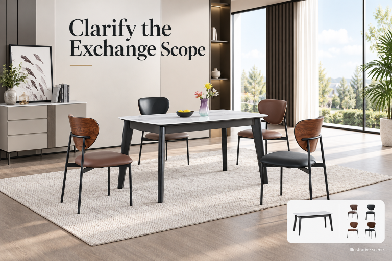 Dining Set Exchanges: Keep the Scope of a Partial Remedy Clear