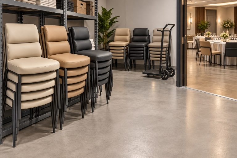 Event Chair Storage Footprint: Calculate Space Before You Buy Stackable Seating